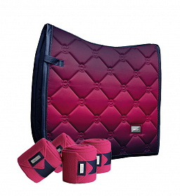 Вальтрап выездковый  FADED FUCHSIA с бинтами, комплект