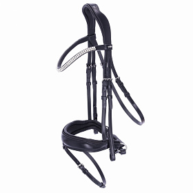 Уздечка выездковая Valencia со стразами