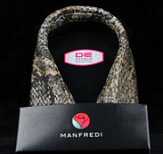 Сменный воротник для редингота с отделкой под кожу змеи