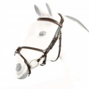 Уздечка Mexican с анатомическим затылочным ремнем Уздечка Mexican с анатомическим затылочным ремнем