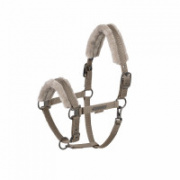 Недоуздок с мехом DOUBLE PIN FAUX FUX Platinum 25