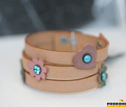 Браслет "Flower Power" со стразами КД