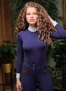 Рубашка женская Forest с воротником стойкой