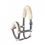 Недоуздок с мехом LAMBSKIN PIN BUCKLE Basics