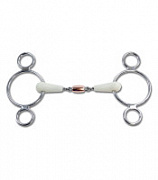 Трензель олимпийский HAPPY MOUTH пластиковый 3 кольца с медной конфеткой