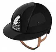 Шлем Kep Cromo 2.0 Shine с козырьком polo и бежевыми ремнями