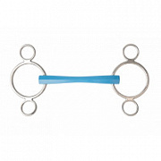 Трензель олимпийский прямой METALAB Flexi с 3 кольцами
