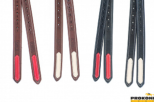 Путлища простроченные с цветными вставками mademoiselle