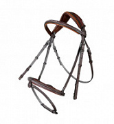 Уздечка с анатомическим затылочным ремнем и цвет. вставками mademoiselle