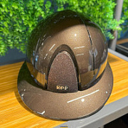 Шлем Kep Smart Nova Metal Polish Brown STAR с козырьком polo